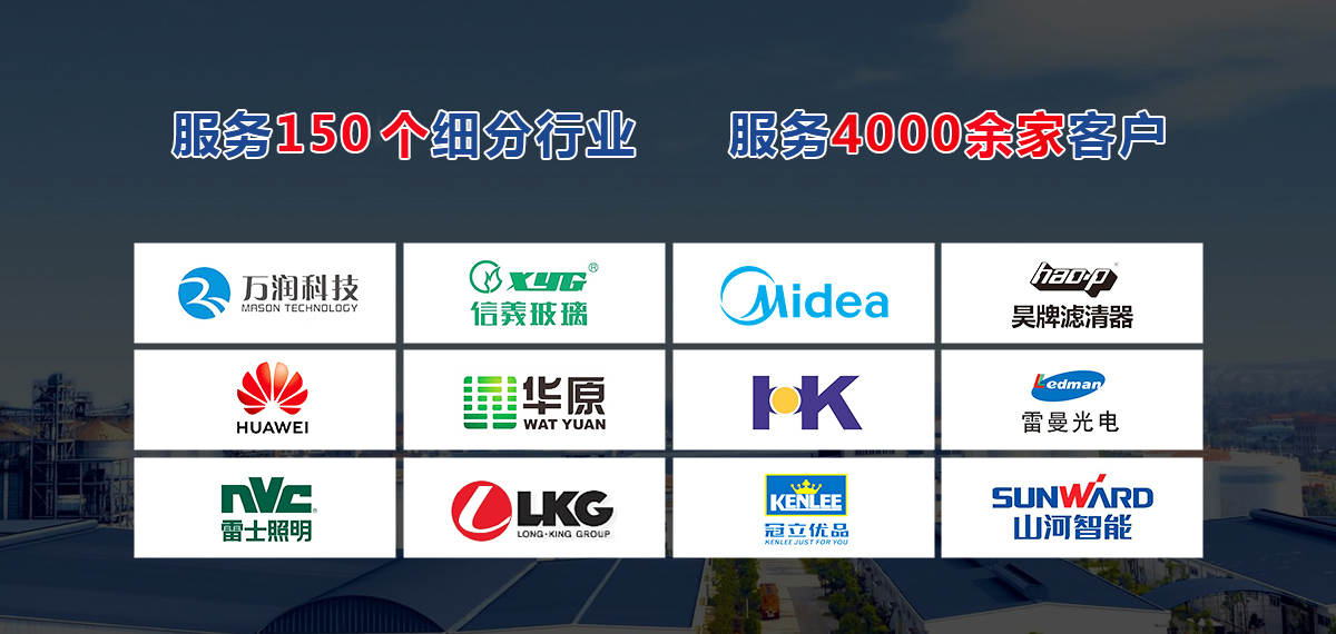 产品应用覆盖 150 个细分制造行业